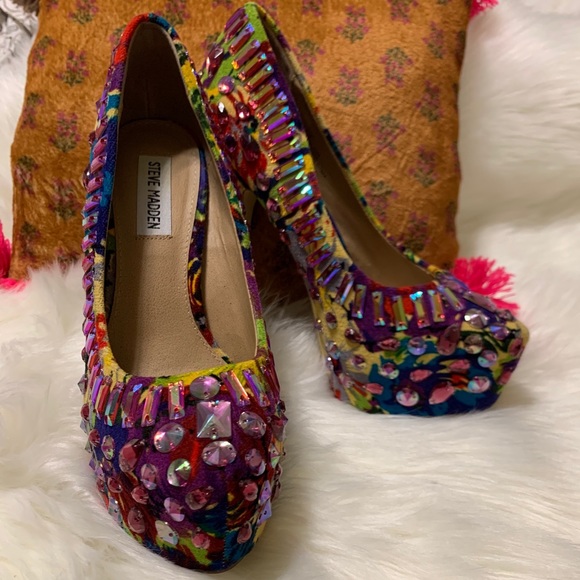 Steve Madden Ditzy Sparkling Dress High Heel Pump - Picture 5 of 12